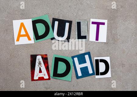 adhd per adulti il nuovo argomento della conversazione Foto Stock