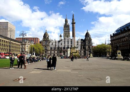 George Square, Glasgow, Scozia, Regno Unito. Foto Stock