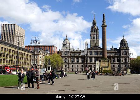 George Square, Glasgow, Scozia, Regno Unito. Foto Stock