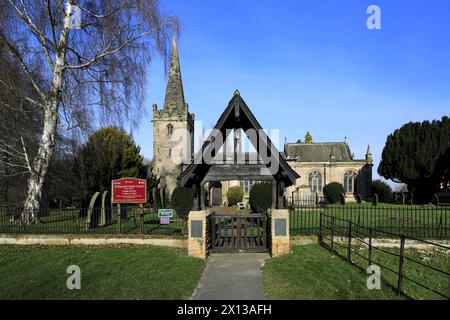 St Edmund's Church, Holme Pierrepont, Nottinghamshire, Inghilterra, Regno Unito Foto Stock