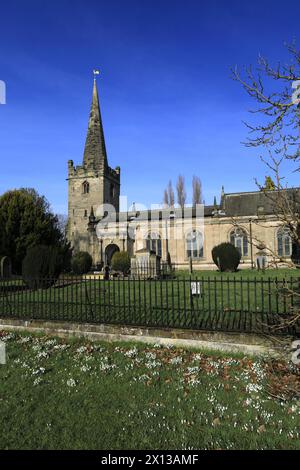 St Edmund's Church, Holme Pierrepont, Nottinghamshire, Inghilterra, Regno Unito Foto Stock