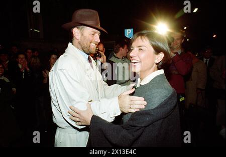 Vienna il 9 ottobre 1994: Madeleine Petrovic e Christoph Chorherr del Partito Verde austriaco al partito elettorale. - 19941009 PD0012 - Rechteinfo: Diritti gestiti (RM) Foto Stock