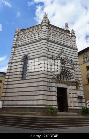 Edifici di Pistoia, città storica della Toscana, Italia Foto Stock