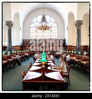 DET Kongelige Bibliotek a Copenaghen in Danimarca. È la biblioteca nazionale della Danimarca e la più grande biblioteca del Nord Europa. Foto della vecchia R Foto Stock