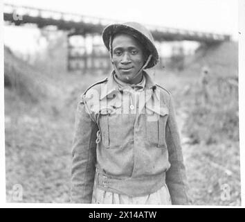 ITALIA: OTTAVO ESERCITO FRONTOTERI PIONIERI del BASUTO - Pte. M. Tsosi un minatore d'oro del villaggio di Quthing British Army Foto Stock