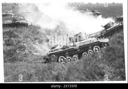 GLI ULTIMI CARRI ARMATI BRITANNICI IN AZIONE - alcuni dei carri armati in azione durante l'esercitazione British Army Foto Stock