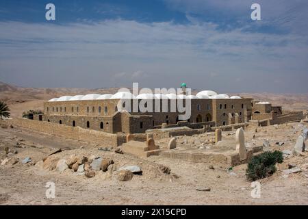 Il profeta mosè, Nabi Musa è un sito sacro musulmano nel deserto della Giudea, a circa 24 miglia ad est di Gerusalemme. Foto Stock