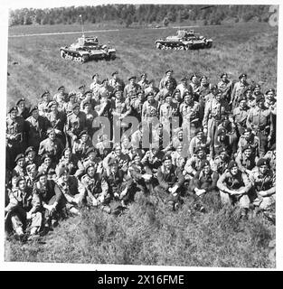 GLI ULTIMI CARRI ARMATI IN AZIONE IN GRAN BRETAGNA - alcuni del personale di carri armati che si occupano di questi carri meraviglia British Army Foto Stock