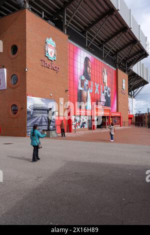 Stadio del Liverpool Football Club ad Anfield Foto Stock