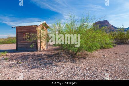 Edifici storici nel quartiere storico di Castolon nel Big Bend National Park. Foto Stock