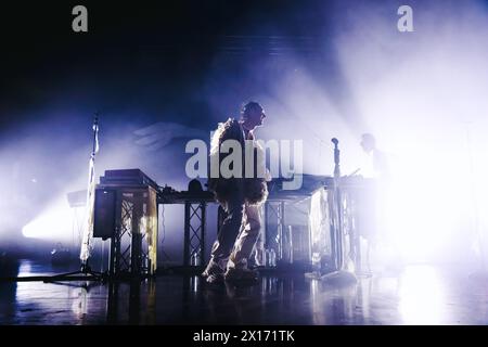 Milano, Italia. 11 aprile 2024. Cosmo si esibisce dal vivo all'Alcatraz di Milano, l'11 aprile 2024. (Foto di Alessandro Bremec/NurPhoto) credito: NurPhoto SRL/Alamy Live News Foto Stock