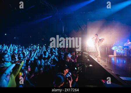 Milano, Italia. 11 aprile 2024. Cosmo si esibisce dal vivo all'Alcatraz di Milano, l'11 aprile 2024. (Foto di Alessandro Bremec/NurPhoto) credito: NurPhoto SRL/Alamy Live News Foto Stock