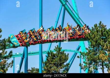 Leviathan Roller Coaster, Canada Wonderland, Vaughan, Ontario, Canada Foto Stock