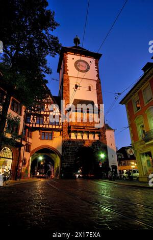 Altstadt di Friburgo, Baden-Wurttemberg, Germania Foto Stock