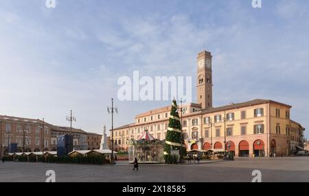 Piazza Aurelio Saffi, Municipio, provincia di Forli-Cesena, regione Emilia-Romagna, Forlì, Italia Foto Stock