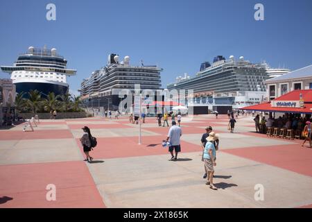 Porto crocieristico di Philipsburg Sint Maarten Foto Stock