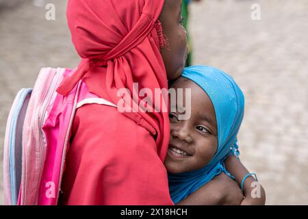 Bambini etiopi a Harar, Etiopia Foto Stock