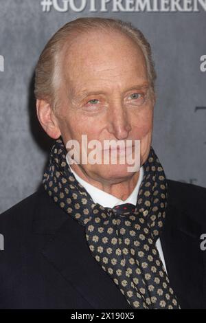 Charles Dance partecipa alla prima della quarta stagione di "Game of Thrones" della HBO presso la Avery Fisher Hall del Lincoln Center a New York City il 18 marzo 2014. Foto di Henry McGee/MediaPunch Foto Stock