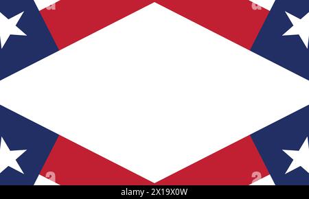 San Jacinto Day con Patriotic Flag Typography background Illustrazione Vettoriale