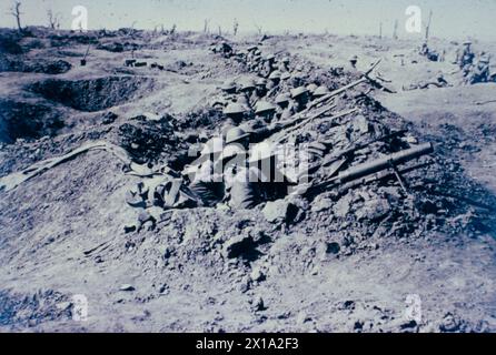 Trincee britanniche sul fronte occidentale, Francia WW1 1916 Foto Stock