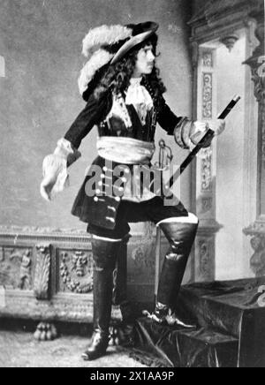 Rodolfo, principe ereditario d'Austria, in costume a figura intera come Carlo di Lorena., 1879 - 18790101 PD0081 - Rechteinfo: Rights Managed (RM) Foto Stock