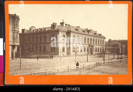 Vienna 9, istituto chimico i, vista generale dall'altra parte della Tuerkenstrasse. A margine della foto a destra la camera dei rappresentanti, 1884 - 18840101 PD0108 - Rechteinfo: Diritti gestiti (RM) Foto Stock