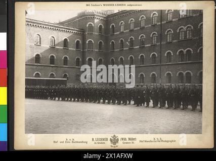 Visita di re Giorgio i di Grecia, Giorgio i visita nel colonnello in capo il reggimento di fanteria numero 99 nella caserma di Rossau, 07.11.1908 - 19081107 PD0001 - Rechteinfo: Rights Managed (RM) Foto Stock