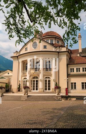 Vista della città di Merano in alto Adige Foto Stock