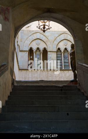 Edifici di Pistoia, città storica della Toscana, Italia Foto Stock