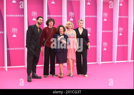 La cerimonia di apertura del 7° Festival Internazionale di Canneseries il 5 aprile 2024 a Cannes, Francia. Foto Stock