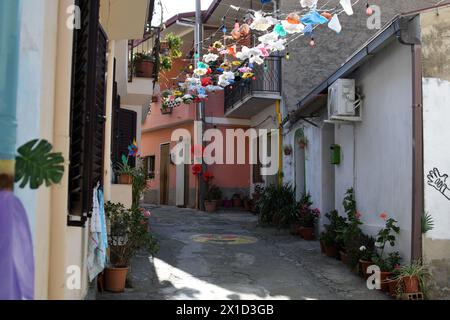 Fiumara Reggio Calabria - Borgo Croce, vicolo Foto Stock