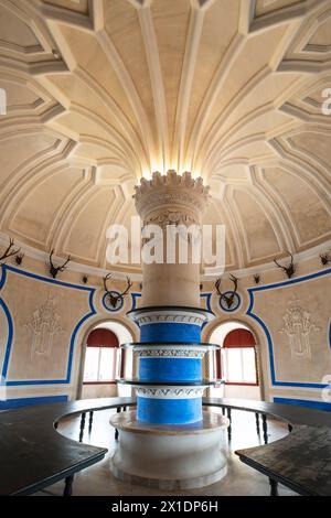 La sala delle scale del Palazzo Nazionale pena (Palacio Nacional da pena), Sintra, quartiere di Lisbona, Portogallo. Foto Stock