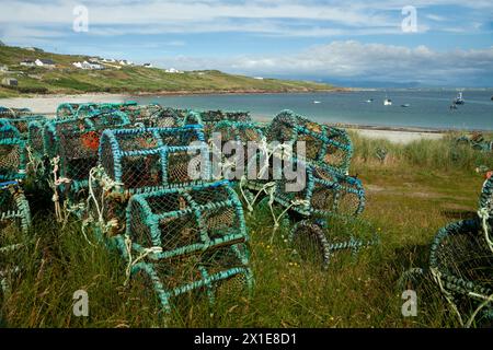 Spiaggia di Aphort sull'isola di Arranmore sulla Wild Atlantic Way a Donegal in Irlanda in Europa Foto Stock