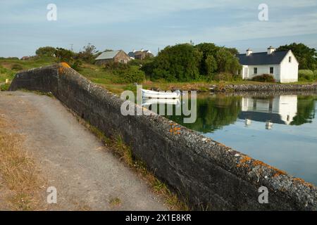 Heir Island nella baia di Roaringwater sulla Wild Atlantic Way a West Cork in Irlanda Europa Foto Stock