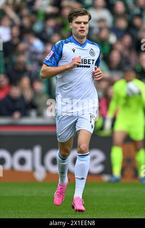 Brugge, Belgio. 1 aprile 2024. Bjorn Meijer (14) del Club Brugge nella foto durante la Jupiler Pro League stagione 2023 - 2024 partita del giorno 2 nei play-off dei campioni tra Cercle Brugge e Club Brugge il 1° aprile 2024 a Brugge, Belgio. (Foto di David Catry/Isosport) credito: Sportpix/Alamy Live News Foto Stock