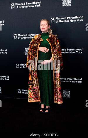 New York, New York, Stati Uniti. 16 aprile 2024. Theodora Richards al Planned Parenthood of Greater New York Spring into Action Gala tenutosi a Cipriani South Street a New York, New York, il 16 aprile 2024 Credit: Adam Stoltman/Alamy Live News Foto Stock