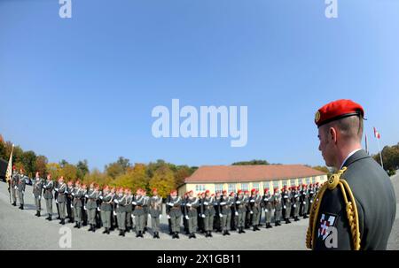 Caratteristica: Esercito. Forze dell'esercito federale austriaco nella Maria Theresien-Casern a Vienna, 13 ottobre 2010. - 20101013 PD4928 - Rechteinfo: Diritti gestiti (RM) Foto Stock