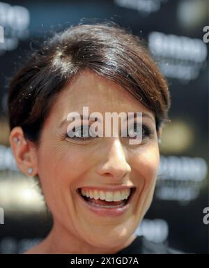 Inaugurazione della mostra "Life" del fotografo Manfred Baumann a Vienna il 15 settembre 2011. Nella foto: L'attrice Lisa Edelstein. - 20110915 PD3197 - Rechteinfo: Diritti gestiti (RM) Foto Stock