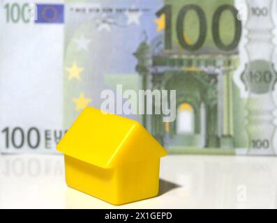 Illustrazione sui temi del pacchetto di austerità, euro, tasse e denaro, ripresa il 6 febbraio 2012. I partiti di governo SPÖ e ÖVP hanno deciso un pacchetto completo di austerità. - 20120206 PD6398 - Rechteinfo: Rights Managed (RM) Foto Stock