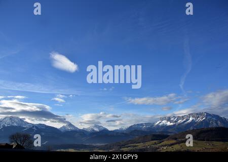 Il clima mite causa la mancanza di neve nelle aree sciistiche in Austria, gennaio 2014. - 20140108 PD1111 - Rechteinfo: Diritti gestiti (RM) Foto Stock