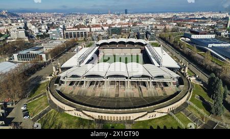 Foto drone Stadio Matmut Lione Francia Europa Foto Stock