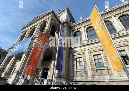 650 anni di Università di Vienna - l'Università di Vienna è un'università pubblica e la più grande in Austria ed è stata fondata dal duca Rodolfo IV nel 1365. Austria il 2015/03/09. - 20150310 PD0971 - Rechteinfo: Diritti gestiti (RM) Foto Stock