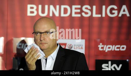 Vienna - Conferenza stampa sull'inizio della stagione della Bundesliga austriaca il 20 luglio 2015. IMMAGINE: Hans Rinner - 20150720 PD2662 - Rechteinfo: Rights Managed (RM) Foto Stock