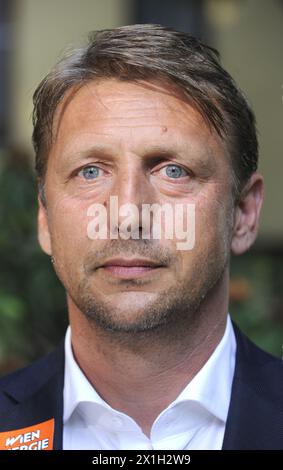 Vienna - Conferenza stampa sull'inizio della stagione della Bundesliga austriaca il 20 luglio 2015. IMMAGINE: Zoran Barisic (SK Rapid Wien) - 20150720 PD2792 - Rechteinfo: Rights Managed (RM) Foto Stock