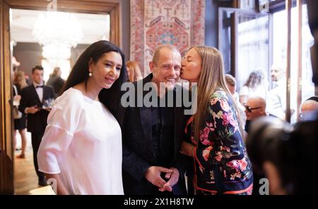 Ali Rahimi evento prima del 24th Life Ball al Rathausplatz di Vienna, il 9 giugno 2017. Life Ball è il più grande evento annuale di beneficenza contro l'AIDS in Europa e si svolge nel municipio di Vienna. FOTO: Fondatore di "Dream for Future Africa Foundation" (DFFAF) Gelila Puck and Life Ball Organizer Gery Keszler ed Eva cavalli - 20170609 PD9065 - Rechteinfo: Rights Managed (RM) Foto Stock