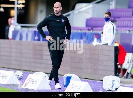 Christian Ilzer (allenatore dell'Austria Wien) durante il test match tra FK Austria Wien e TSV Hartberg il 27 maggio 2020 a Vienna, Austria. - 20200527 PD5597 - Rechteinfo: Rights Managed (RM) Foto Stock