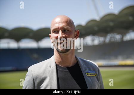 Christian Ilzer durante la presentazione del nuovo capo-allenatore del SK Puntigamer Sturm Graz a Graz, Austria, il 28 luglio 2020. - 20200728 PD2628 - Rechteinfo: Diritti gestiti (RM) Foto Stock