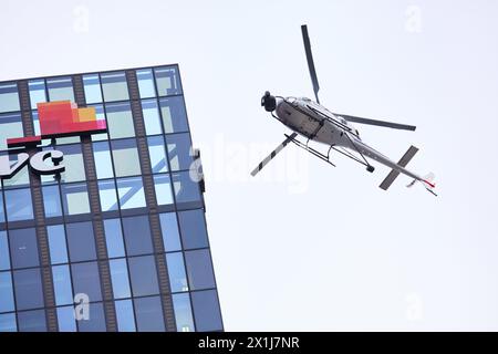 Scene d'azione durante le riprese del sequel del film di successo Netflix " Tyler Rake - Extraction " a Vienna, Austria, il 3 febbraio 2022. - 20220203 PD9757 - Rechteinfo: Diritti gestiti (RM) Foto Stock