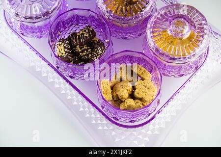 Foto per il barattolo per biscotti Hari Raya. Foto Stock