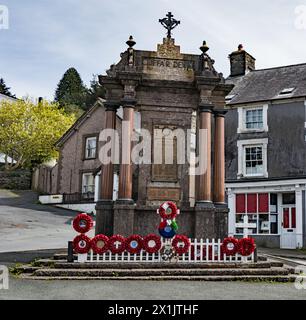 Machynlleth War Memorial. Galles. REGNO UNITO (WW1.) Foto Stock